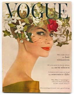 Vogue US 1960 February 15, Leombruno-Bodi, Karen Radkai, René Bouché, Henry Clarke, Willy Rizzo, Dagmar, Marcel Achard