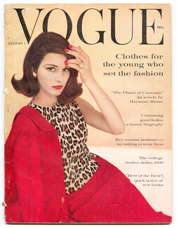 Vogue US 1960 August 1, Karen Radkai, Esther Larson, René Bouché, Palumbo