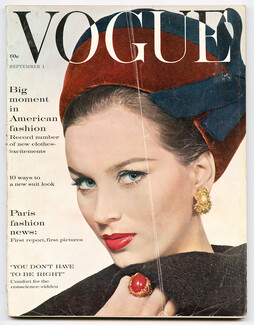 Vogue US 1960 September 1, Irving Penn, Paris Report, René Bouché, Henry Clarke, McLaughlin, Palumbo