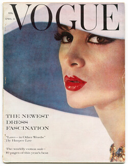 Vogue US 1961 April 15, Christian Dior (Hat), Van Cleef & Arpels, Photo William Klein, Max Ernst, Karen Radkai, Sante Forlano