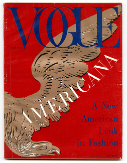 Vogue US 1958 February 1, Americana Issue, Priscilla Peck, Herbert Matter, Henry Clarke, René Bouché, Dagmar, Rawlings