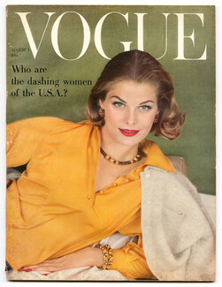 Vogue US 1958 August 1, Van Cleef & Arpels, Eric, Horst, Esther Larson, William Klein, Karen Radkai, Mary Suzuki