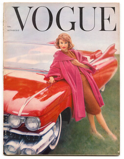 Vogue US 1958 October 15, Rawlings, Grigsby, William Klein, Esther Larson