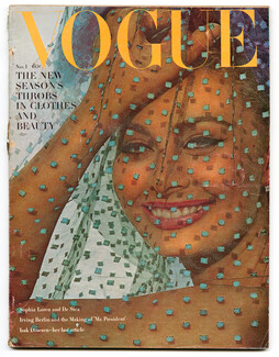 Vogue US 1962 November 1, Sophia Loren, Bert Stern, Penn, Gene Laurents, Louis Faurer, David Bailey