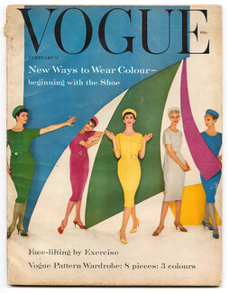 Vogue US 1959 February 15, William Bell, René Bouché, William Klein, Karen Radkai