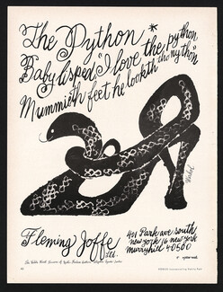 Fleming Joffe (Shoes) 1962 Andy Warhol The Python Baby Lisped... Snakeskin