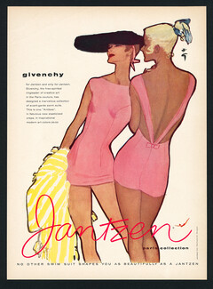 Jantzen (Swimwear) 1958 Givenchy for Jantzen, René Gruau