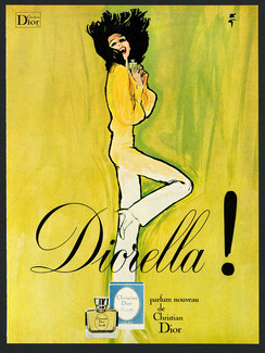 Christian Dior (Perfumes) 1972 René Gruau, Diorella