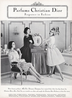 Christian Dior (Perfumes) 1962 Fragrance in Fashion, Miss Dior, Diorama, Diorissimo