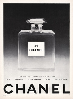 Chanel (Perfumes) 1952 Numéro 5 (version two text lines, english)
