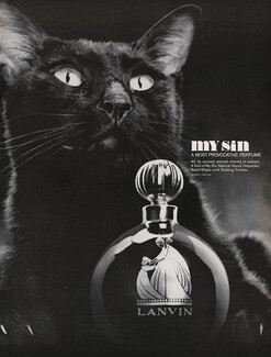 Lanvin (Perfumes) 1966 My Sin, Black Cat