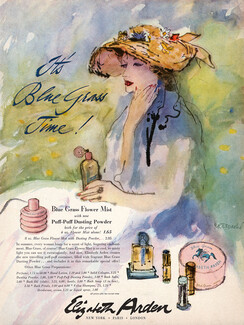 Elizabeth Arden 1953 Blue Grass, René Bouché
