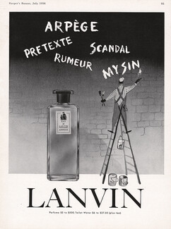 Lanvin (Perfumes) 1954 Arpège, Prétexte, My Sin...