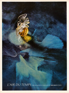 Nina Ricci (Perfumes) 1968 L'Air du Temps, Lalique Original Crystal Flacon
