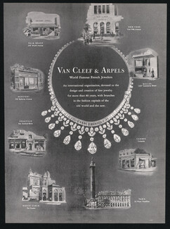 Van Cleef & Arpels 1952 Stores in New York, Dallas, Cannes, Paris, Monte Carlo, Deauville, Newport, Palm Beach