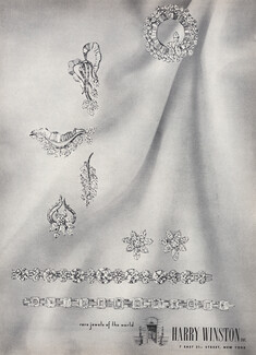 Harry Winston 1954 Bracelet, Clip, Earrings