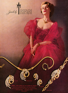 Trifari (Jewels) 1953 Comet, Dress by Sophie