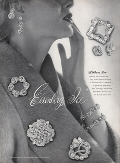 Eisenberg (Jewels) 1953 Ribbon Ice Pins
