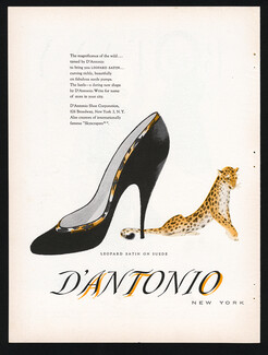 D'Antonio (Shoes) 1955 Leopard Satin