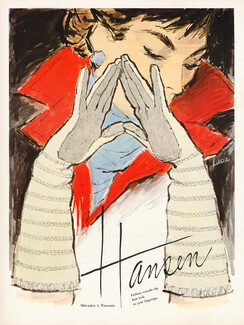Hansen (Gloves) 1957 Signed Lucia