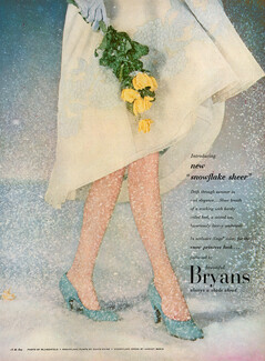 Bryans (Hosiery) 1952 Snowflake Stockings, Photo Blumenfeld