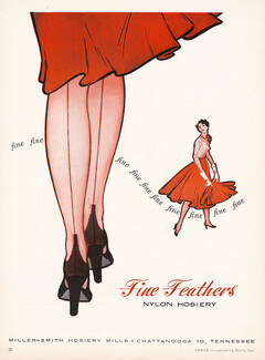 Miller-Smith (Hosiery) 1954 Fine Feathers Stockings