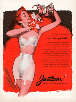 Jantzen (Lingerie) 1954 Bra, Girdle