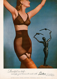Filés Lastex (Lingerie) 1952 United States Rubber Company, Girdle, Garter Belts
