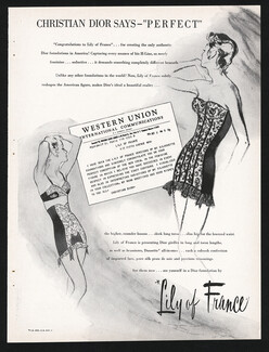 Lily of France (Lingerie) 1954 Christian Dior, Corselette