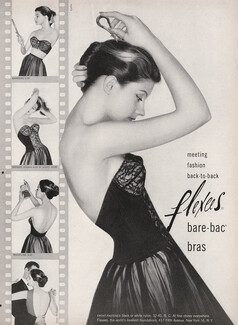 Flexees (Lingerie) 1957 Bare-Bac Bras, Photo Coffin