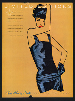 Rose Marie Reid (Swimwear) 1958 Fashion Illustration