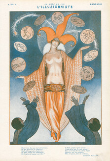 L'Illusionniste, 1924 - Armand Vallée, Music Hall Chorus Girl Costume Feathers