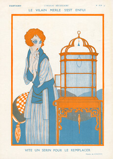 Fabius Lorenzi 1928 The Blackbird Fled, Art Deco