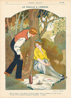 Albert Jarach 1913 Lovers Picnic, Le Journal Amusant