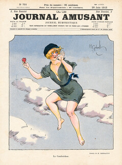 Gerbault 1913 Le Cambrioleur, The Burglar, Le Journal Amusant