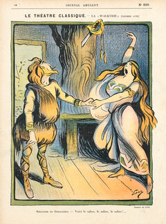 Luc 1912 La Walkyrie 1e Acte, Le Journal Amusant