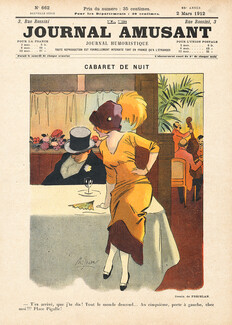 René Préjelan 1912 Cabaret de Nuit, Pigalle, Le Journal Amusant