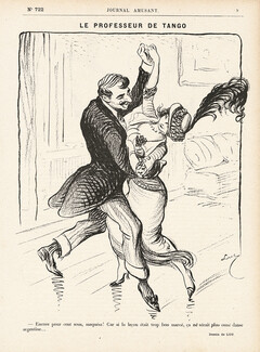 Luc 1913 Le Professeur de Tango, The Tango Professor, Le Journal Amusant