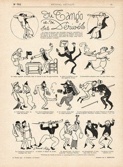 Joseph Hémard 1913 Du Tango et de ses Dérivés, Derivatives of Tango in Society