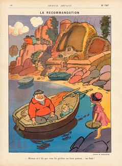 Henry Mirande 1913 Fisherman, Le Journal Amusant
