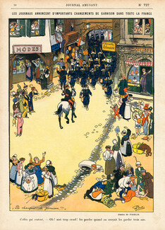 Pierlis 1913 Changements de Garnison, Pierre Lissac, Le Journal Amusant