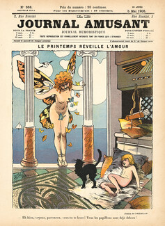 René Préjelan 1906 Le Printemps Réveille l'Amour, Butterflies