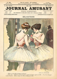Albert Guillaume 1906 Délicatesse, Delicacy, Ballerina
