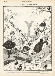 Henry Gerbault 1899 "La Suisse Pour Tous", Eiffel Tower, Mountaineering