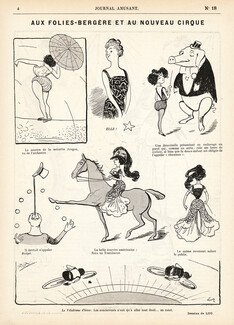 Luc 1899 Aux Folies Bergère, Nouveau Cirque, Circus