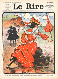 Jules Alexandre Grün 1903 Le Rire Cover, Normandie Beach