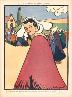 Evelio Torent 1910 Marriageable Daughters, Bretonne