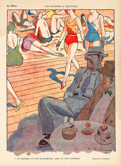 Fabien Fabiano 1930 Les Planches A Deauville, Exhibition, Bathing Beauty