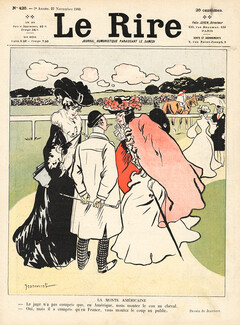 Pierre-Georges Jeanniot 1902 Horse Racing, Amérique, Le Rire Cover