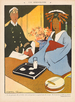 Charles Pourriol 1910 "Une Désenchantée" Captain, Traditional Costume